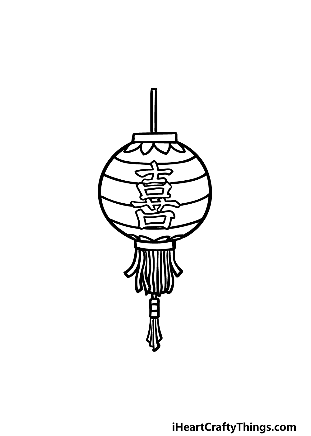 drawing a lantern step 5