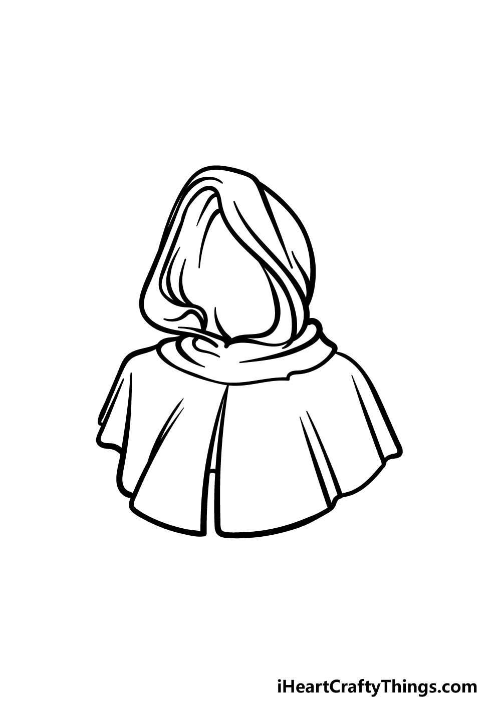 drawing a hood step 5
