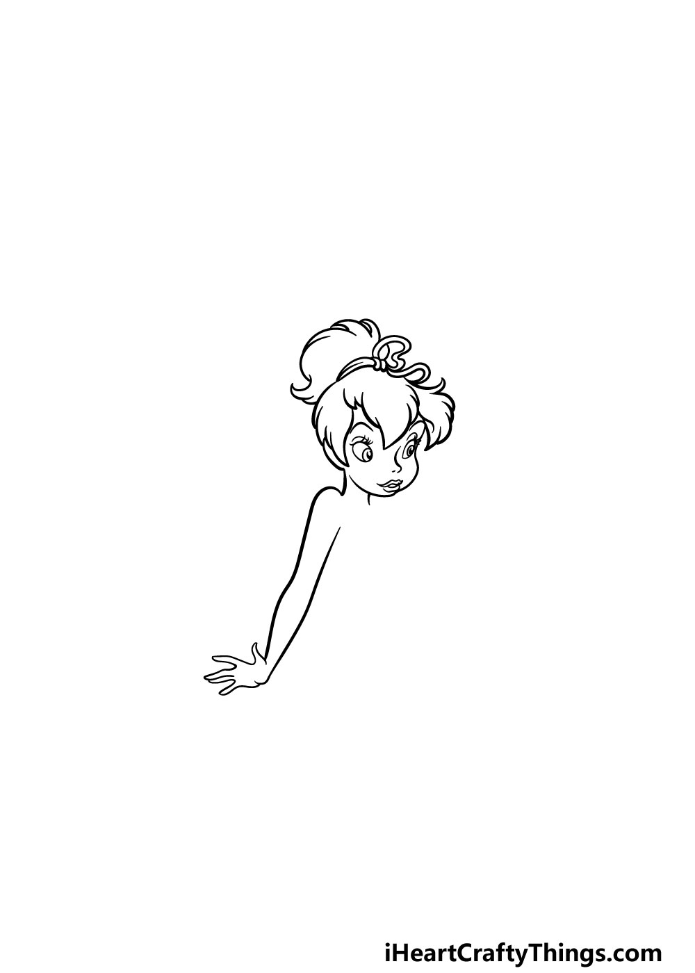 drawing Tinkerbell step 5
