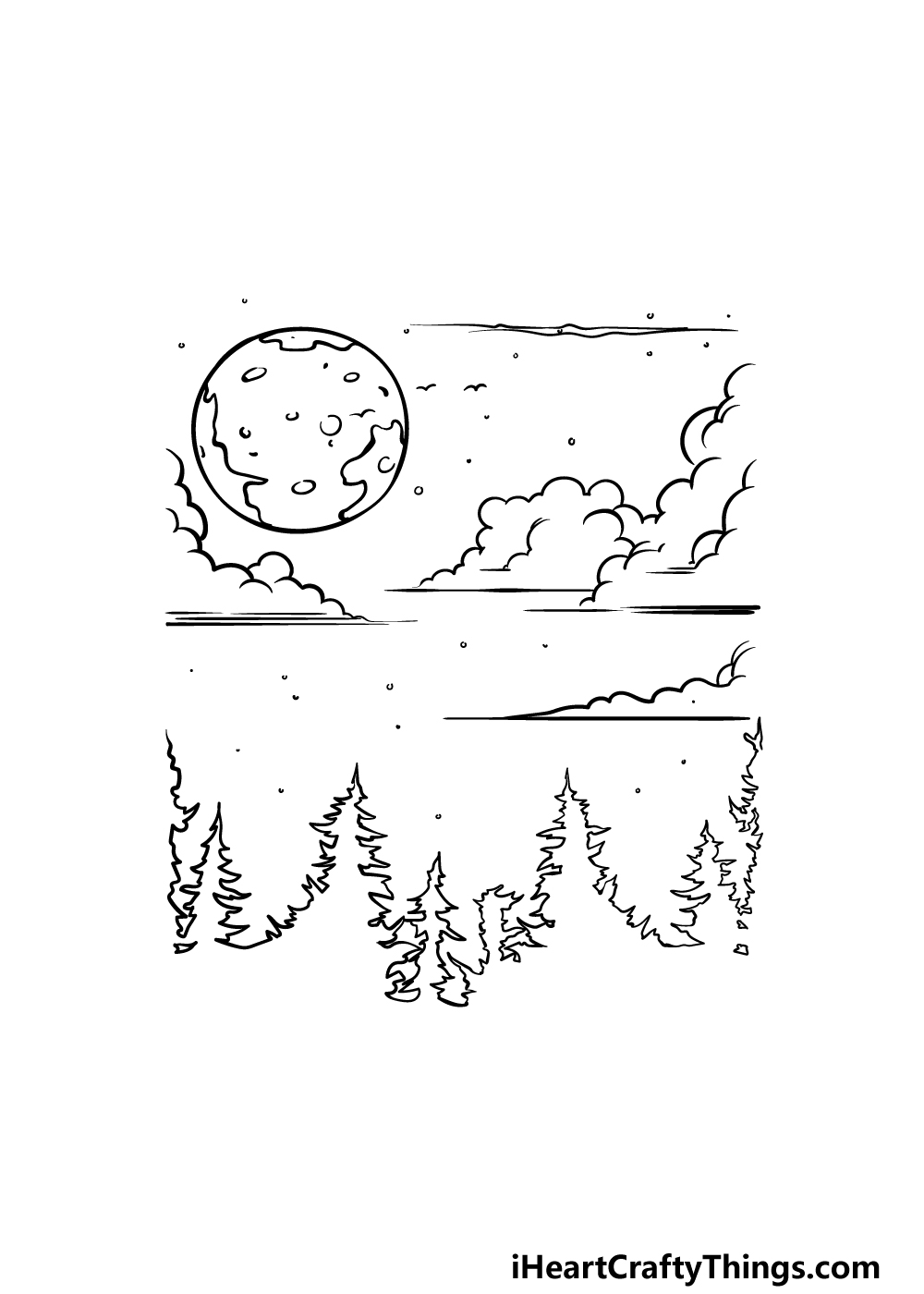 drawing sky step 5