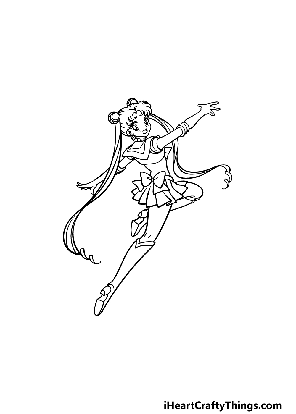 drawing Sailor Moon step 5