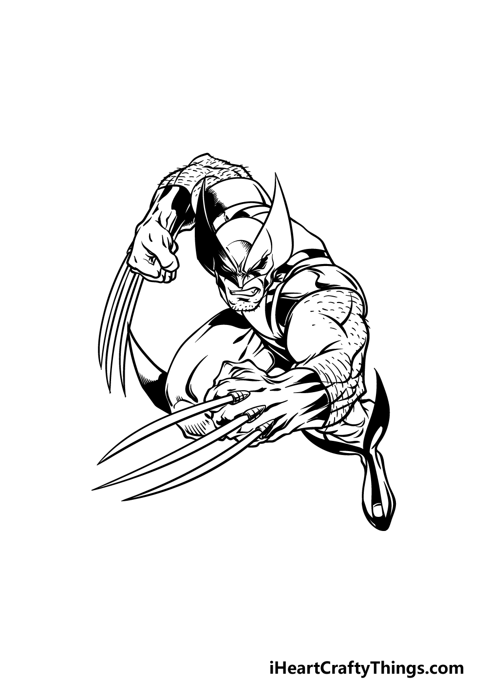 drawing wolverine step 5