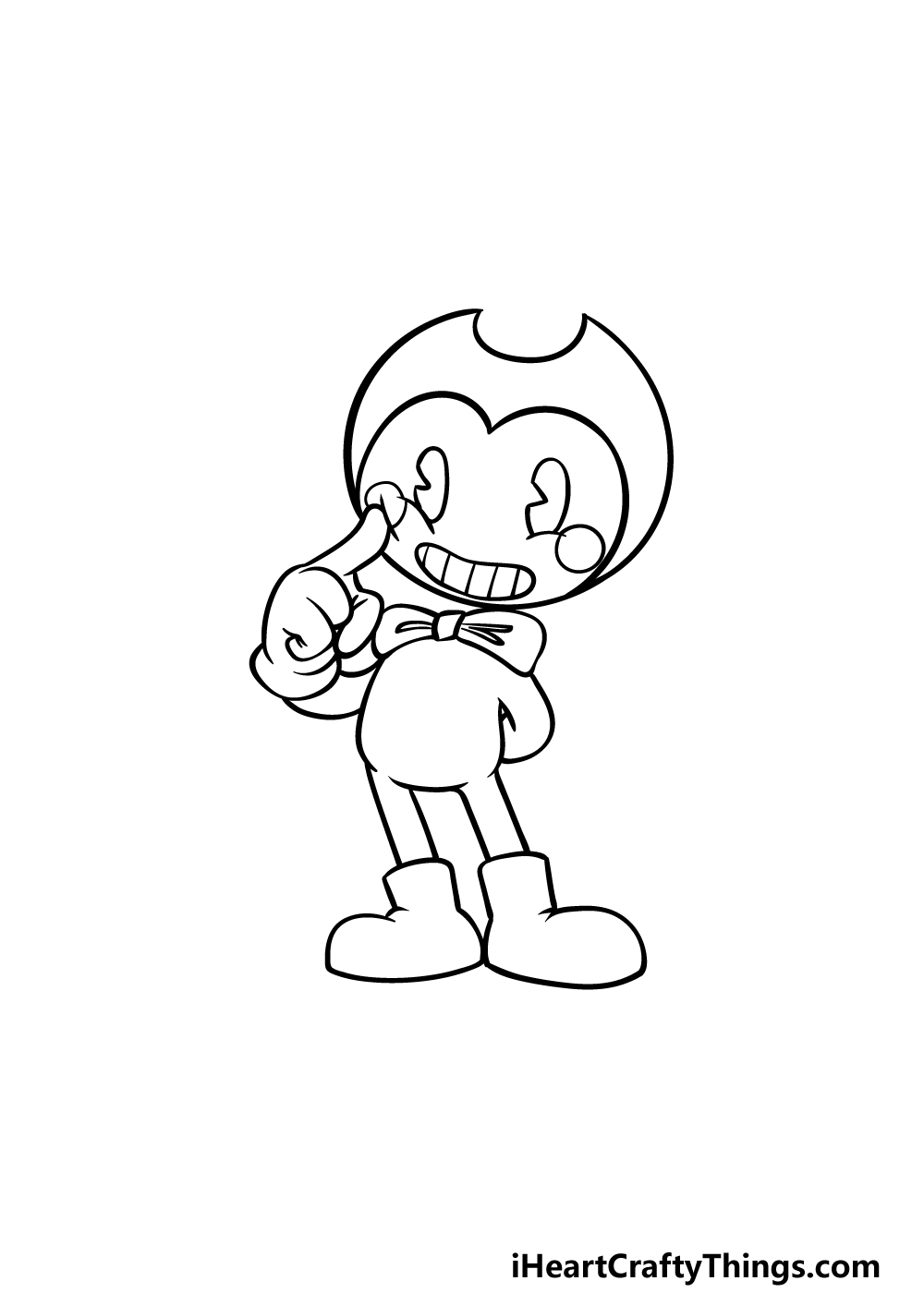 drawing Bendy step 5