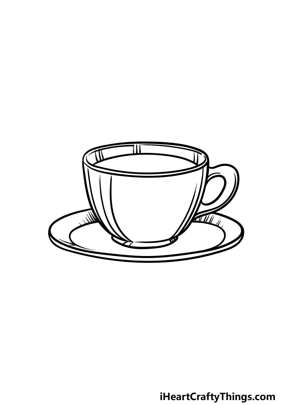 drawing a tea cup step 5