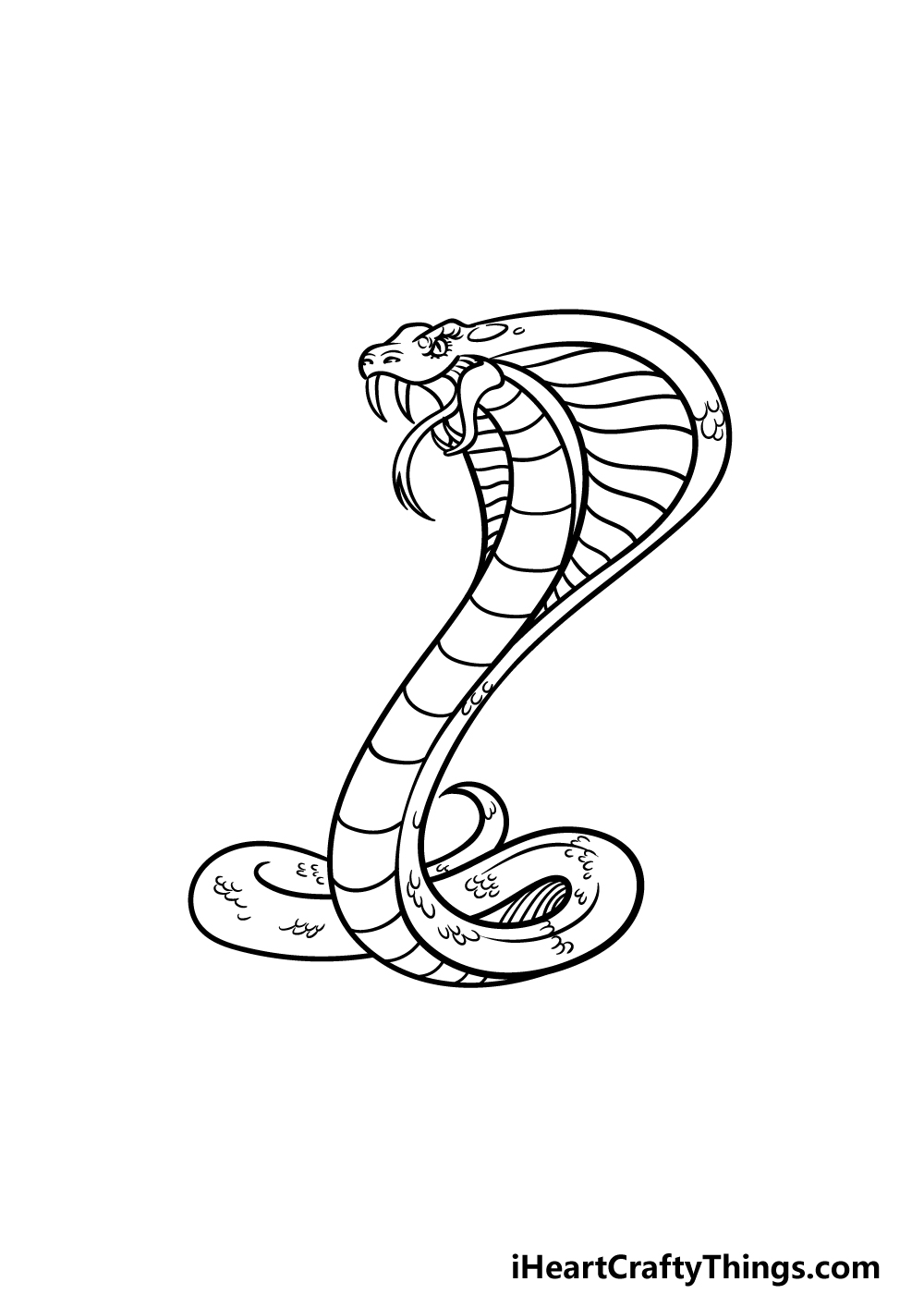 drawing cobra step 5