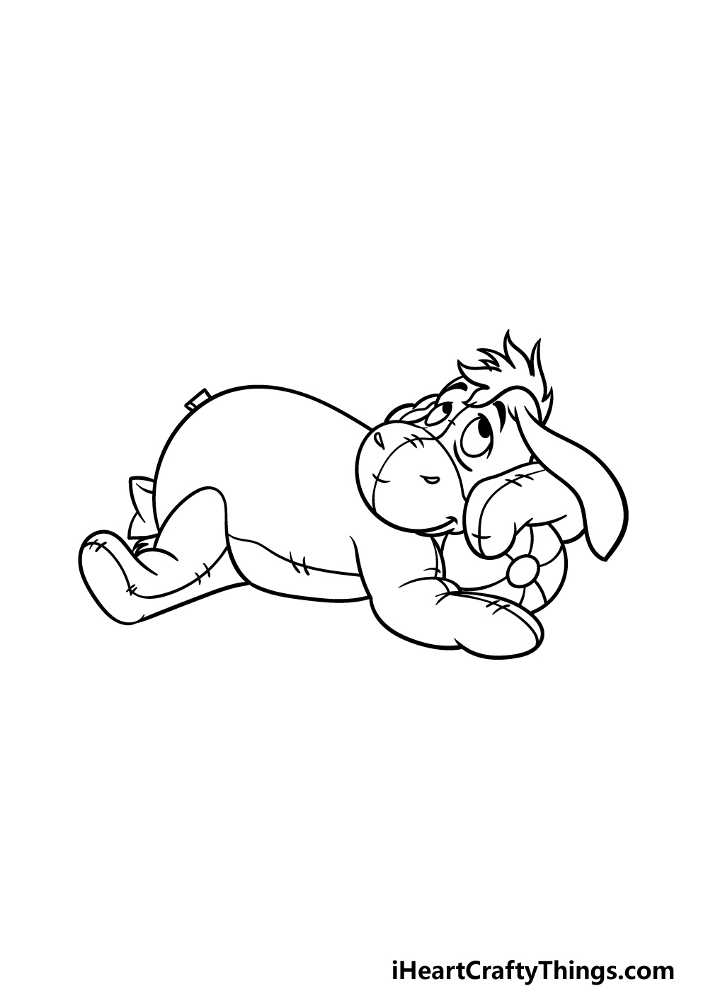 drawing Eeyore step 5
