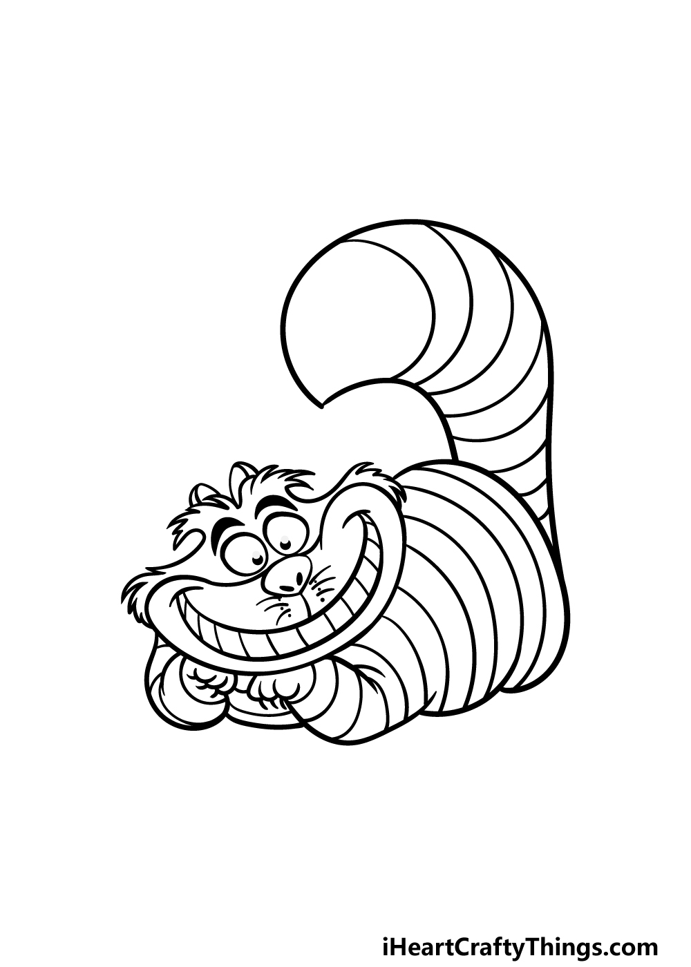drawing the Cheshire Cat step 5