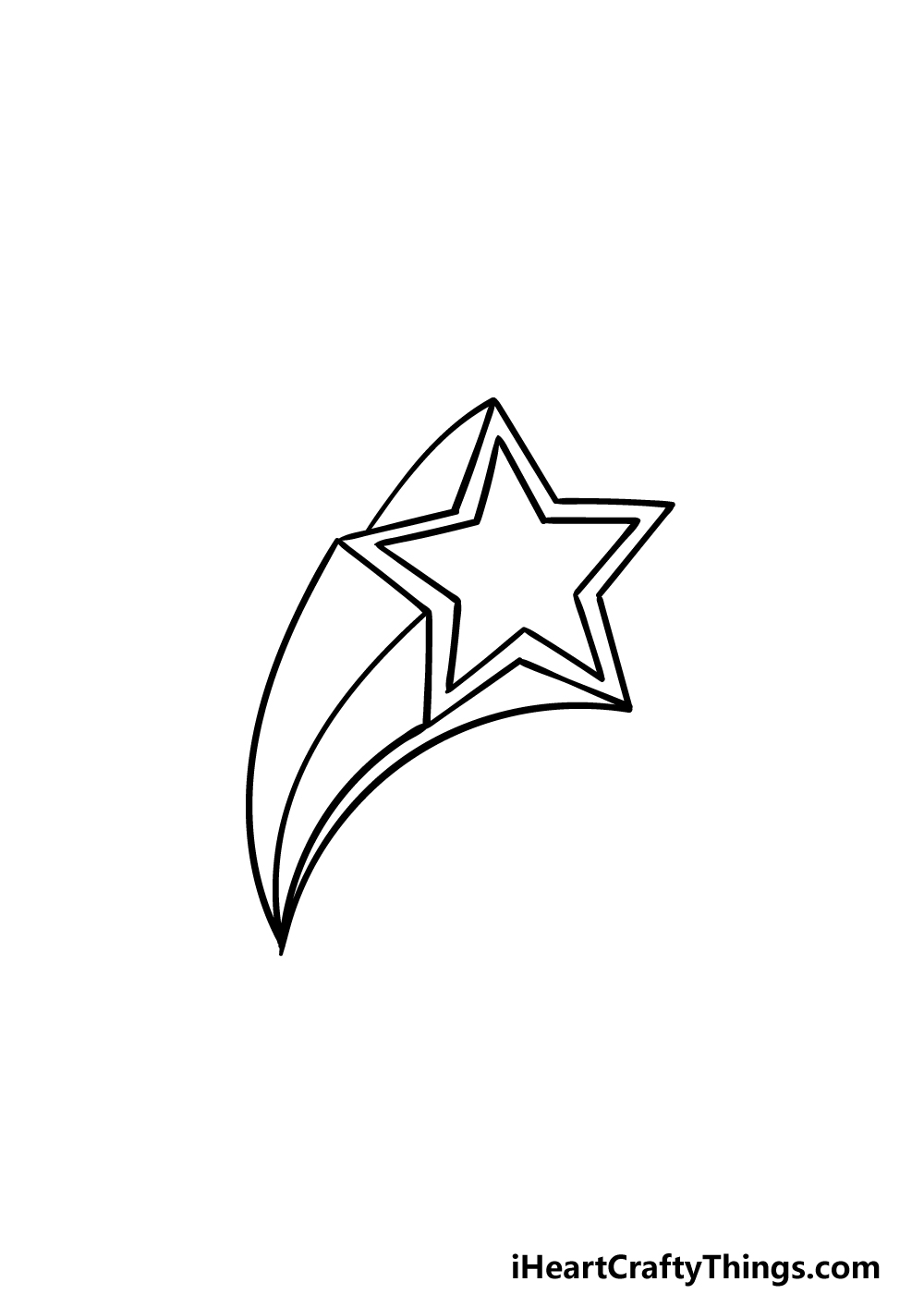 drawing a Shooting Star step 5