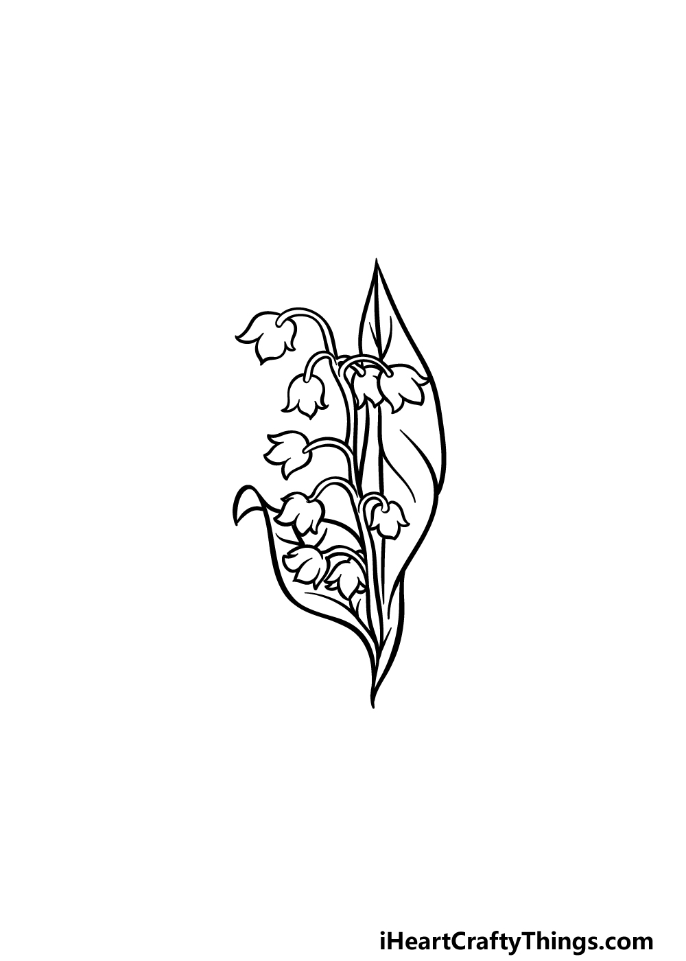drawing lily of the valley step 5