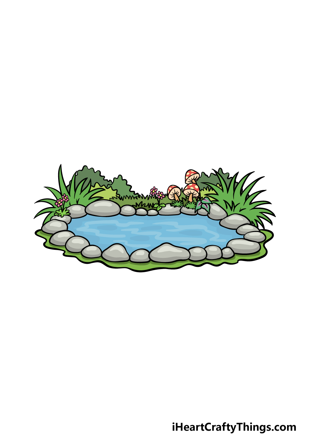 drawing a pond step 6