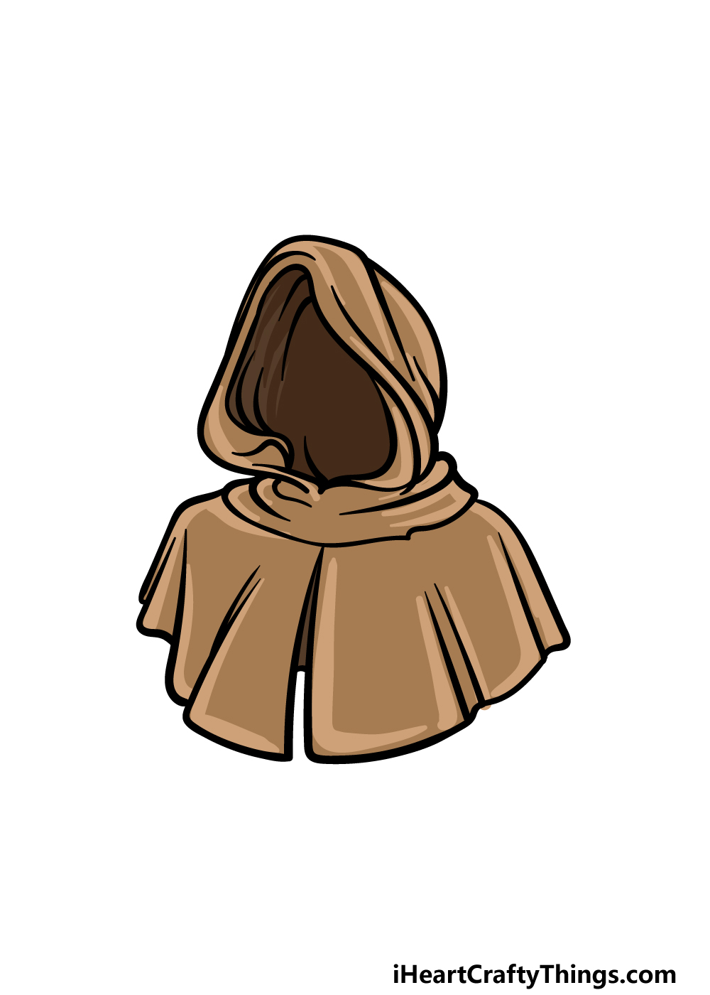 drawing a hood step 6