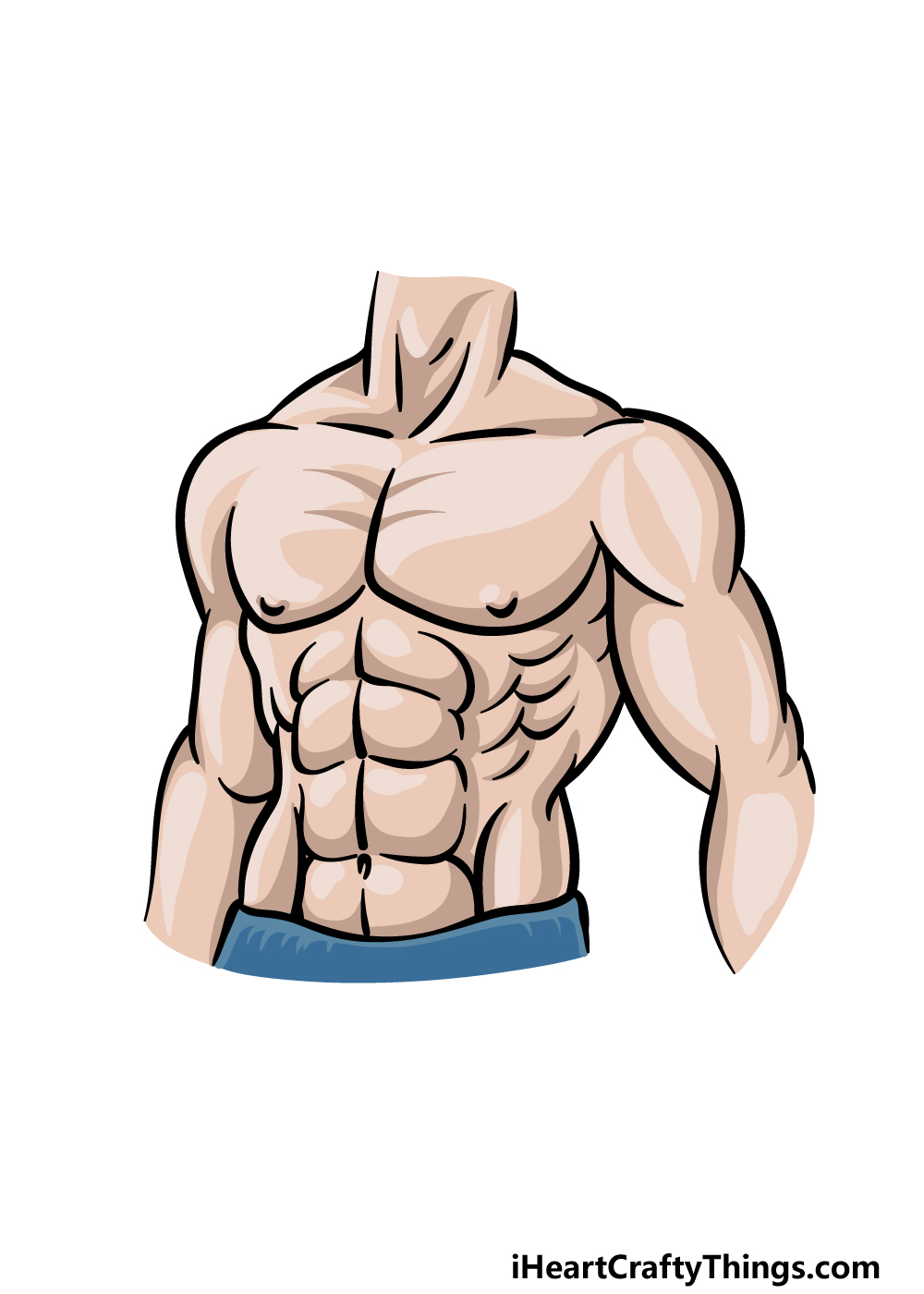 drawing abs step 6