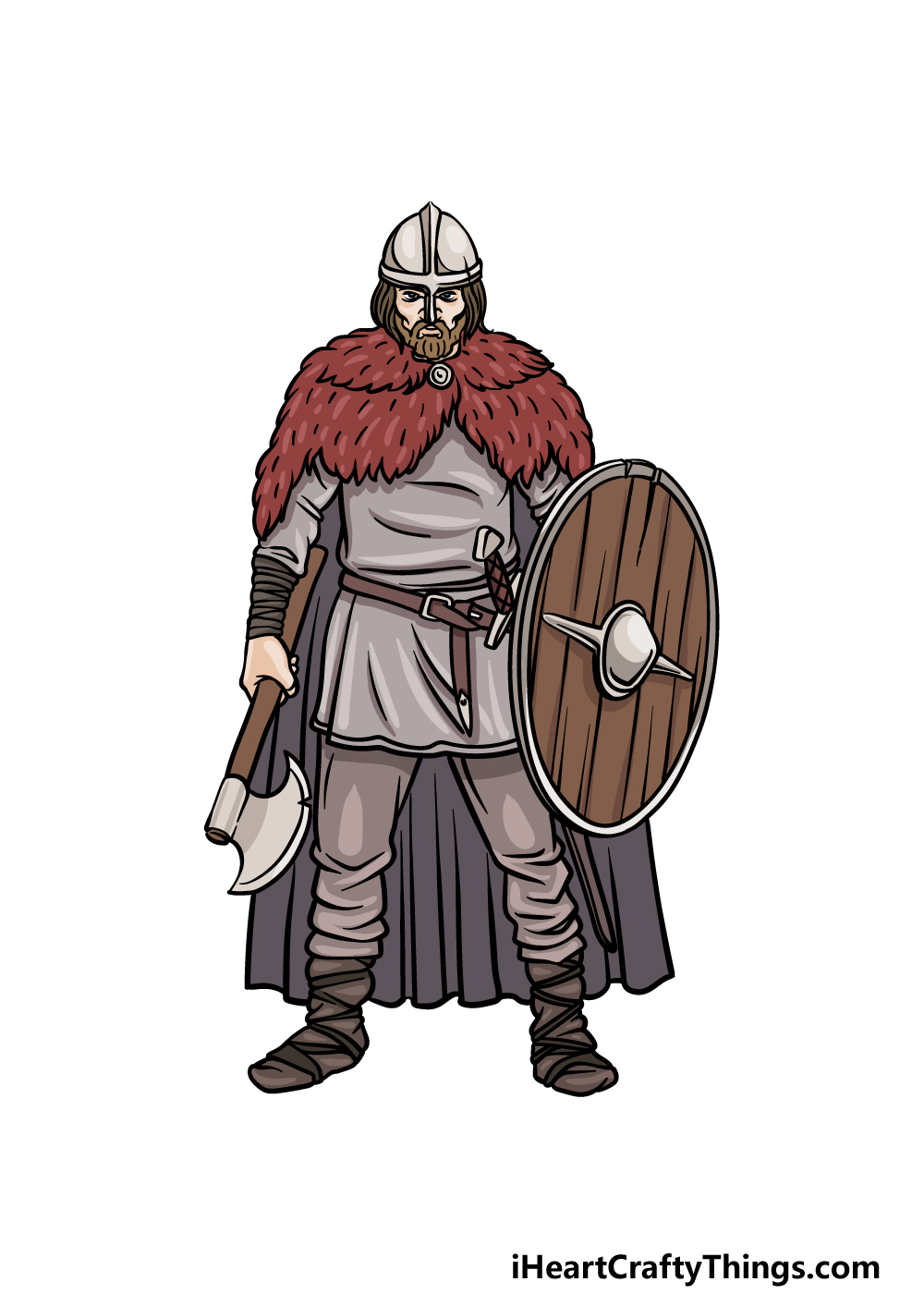 drawing a viking step 6