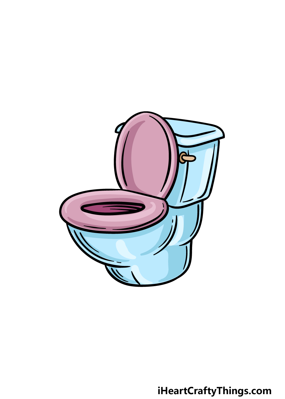 drawing a toilet step 5