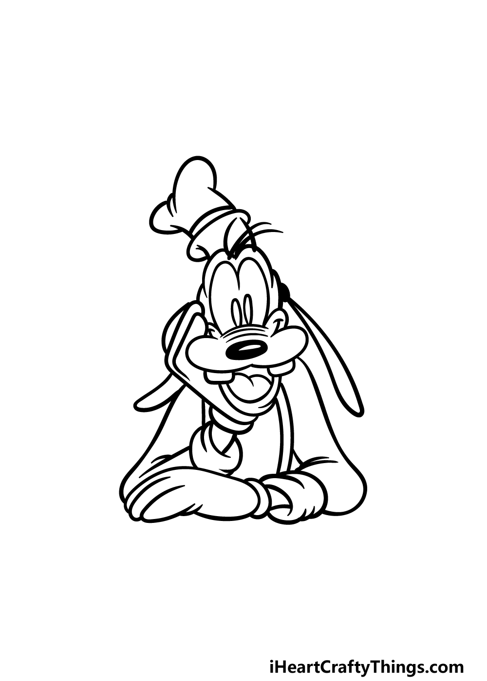 drawing Goofy step 6