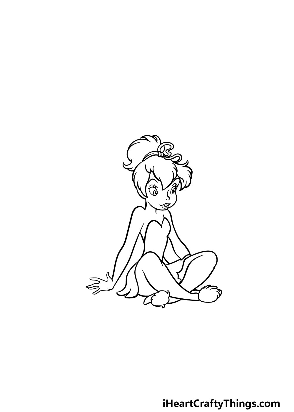 drawing Tinkerbell step 7