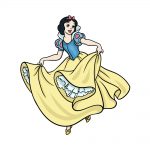 how to draw Snow White image