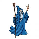 how to draw a wizard image