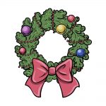 how to draw a wreath image