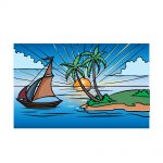 how to draw a sunrise image
