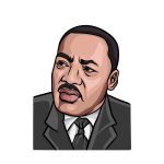 how to draw Martin Luther King Jr. image