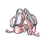 how to draw ballet shoes image