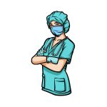 how to draw a nurse image