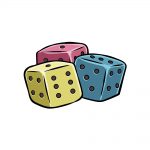 how to draw the dice image