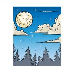 how to draw sky image