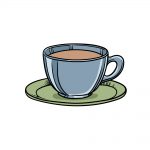 how to draw a tea cup image