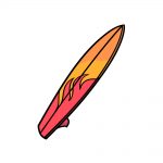 how to draw a surfboard image