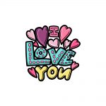 how to draw I Love You image