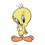 how to draw tweety bird image