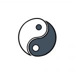 how to draw Yin and Yang image