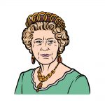 how to draw the Queen image