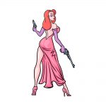 how to draw Jessica Rabbit image
