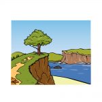 how to draw a cliff image