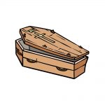 how to draw a coffin image