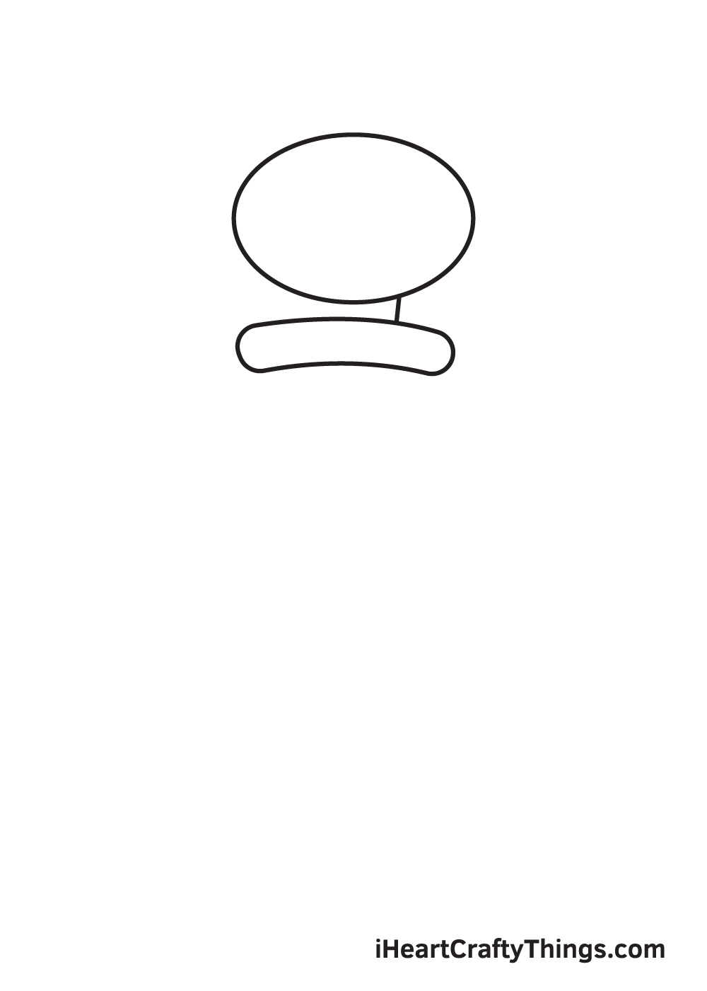 drawing Squidward step 1