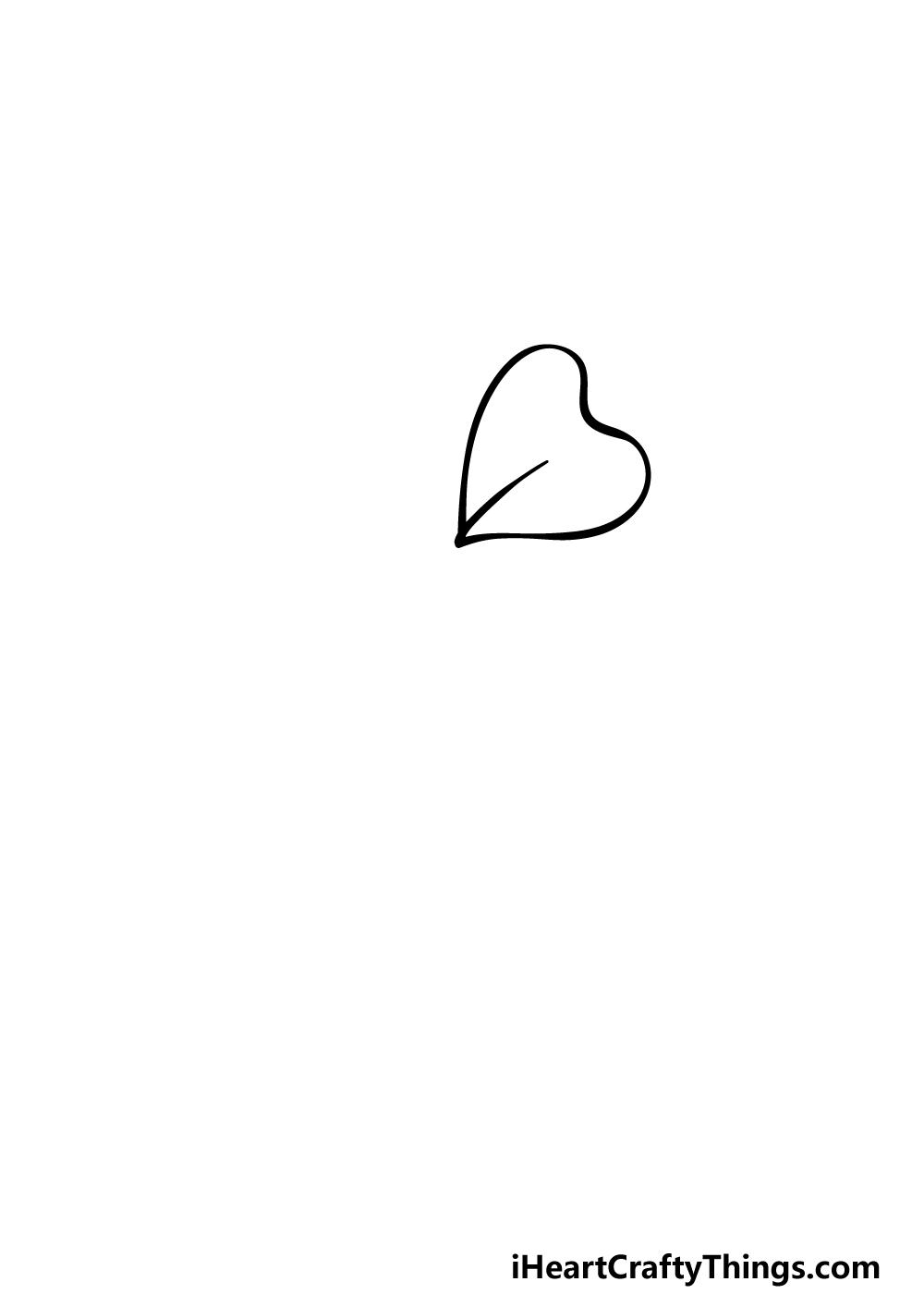 how to draw a shamrock step 1