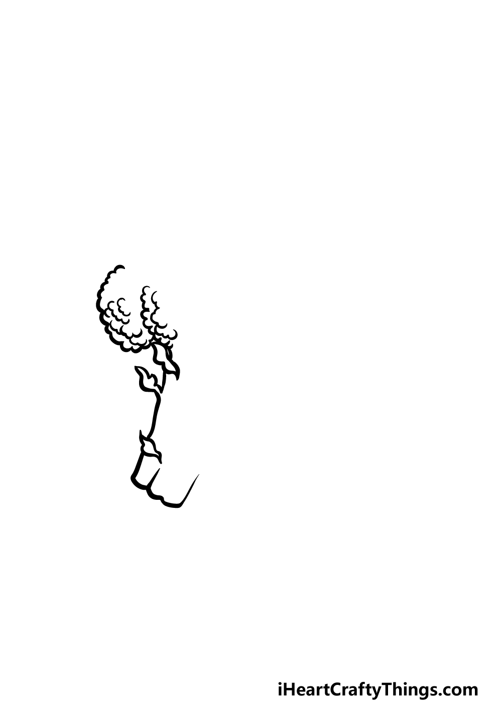 how to draw Broccoli step 1