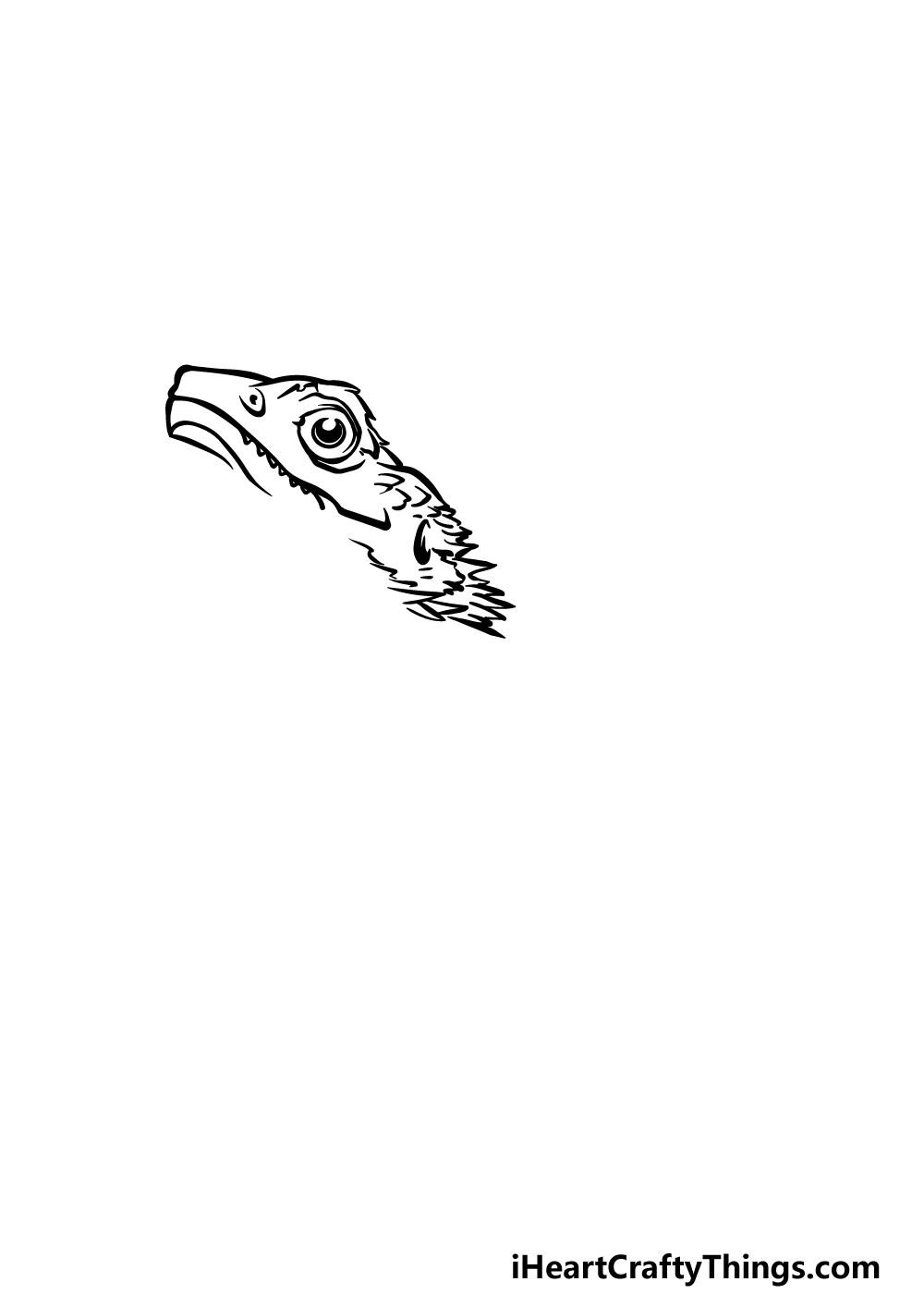 drawing a bearded dragon step 1