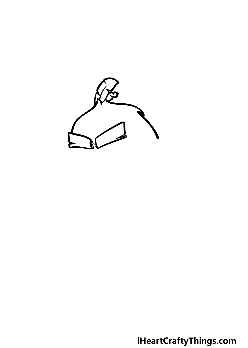 how to draw Angry Bird step 1