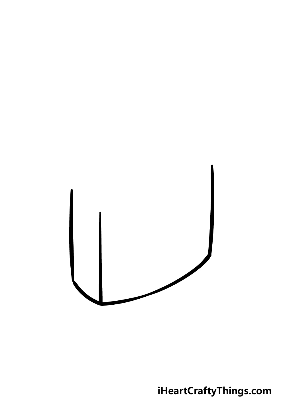 how to draw a Padlock step 1
