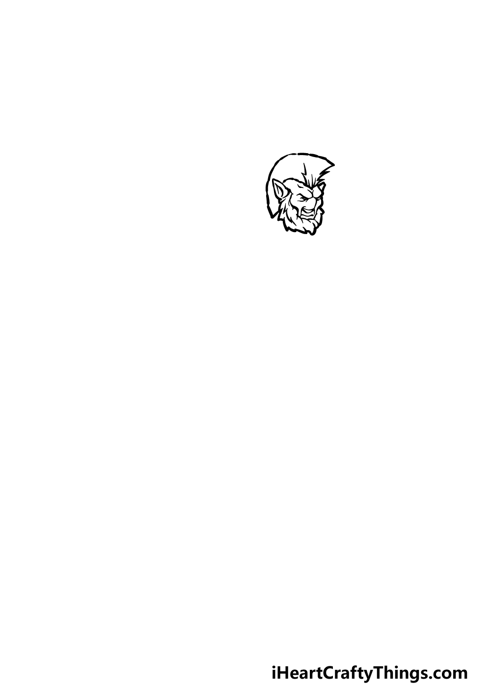 how to draw a Centaur step 1