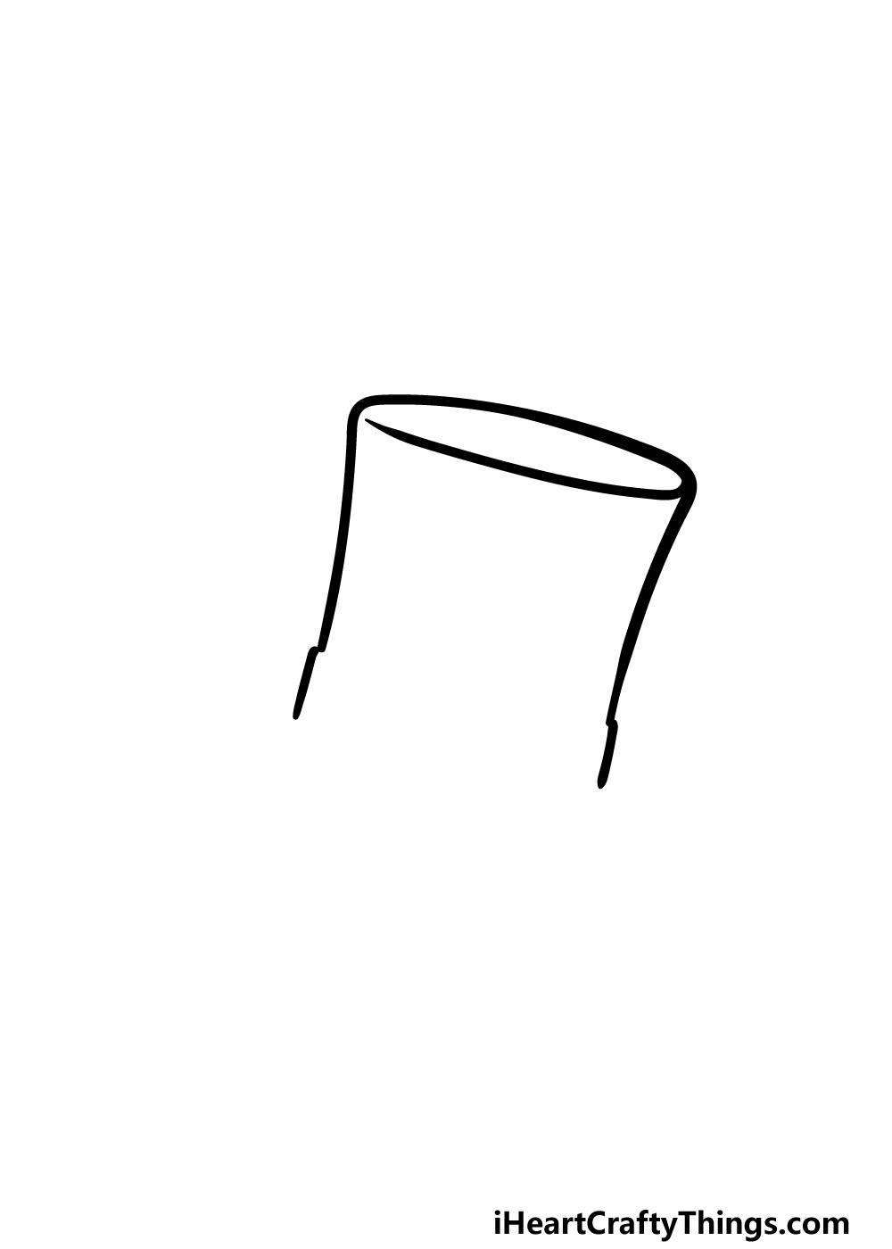 drawing top hat step 1