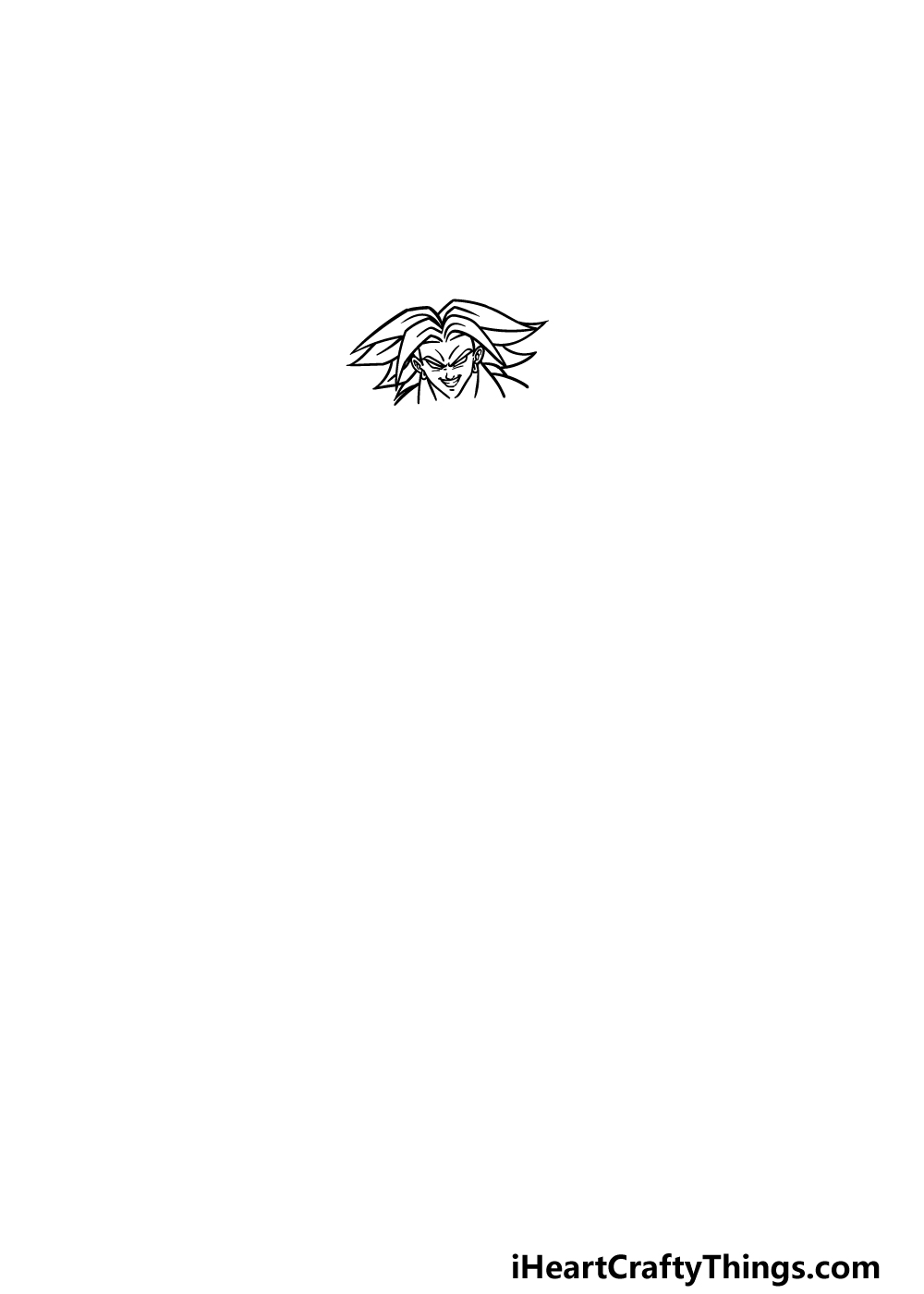 drawing Broly step 1