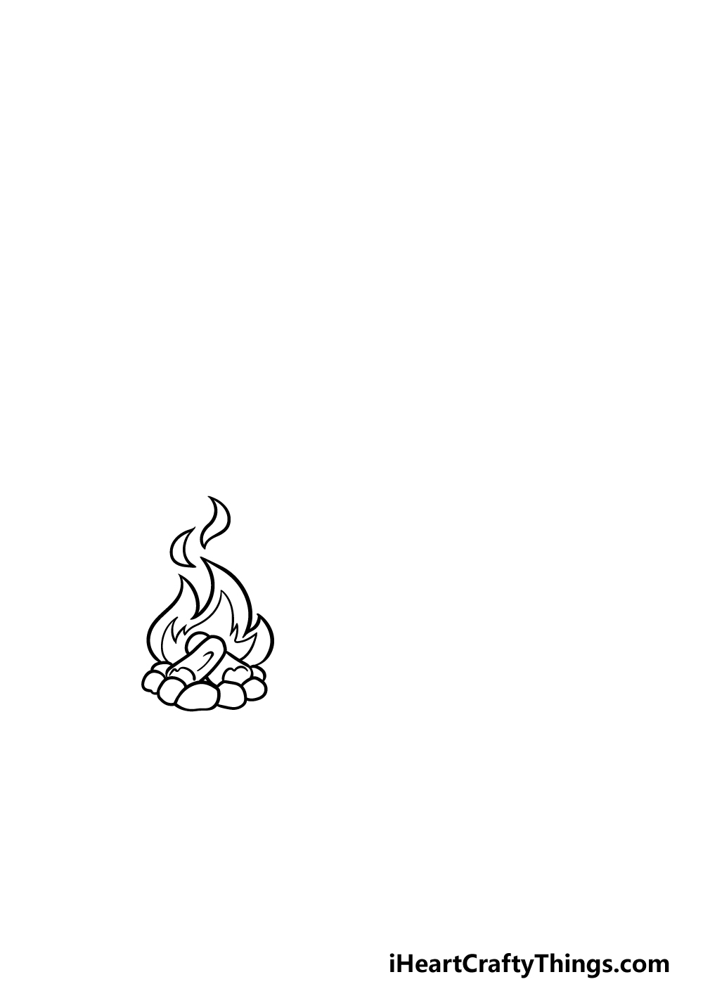 drawing camping step 1