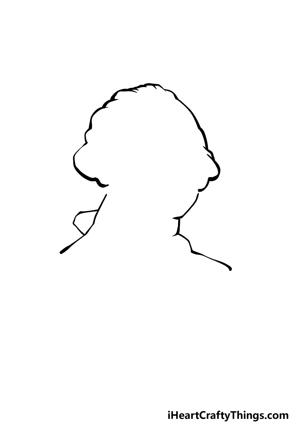 how to draw George Washington step 1
