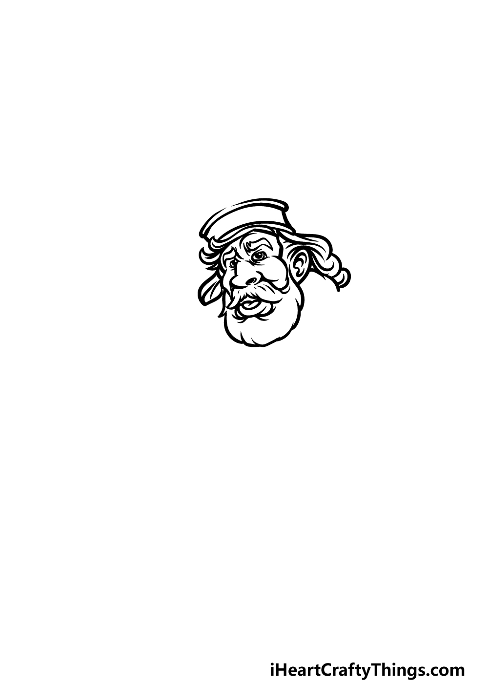 how to draw a King step 1